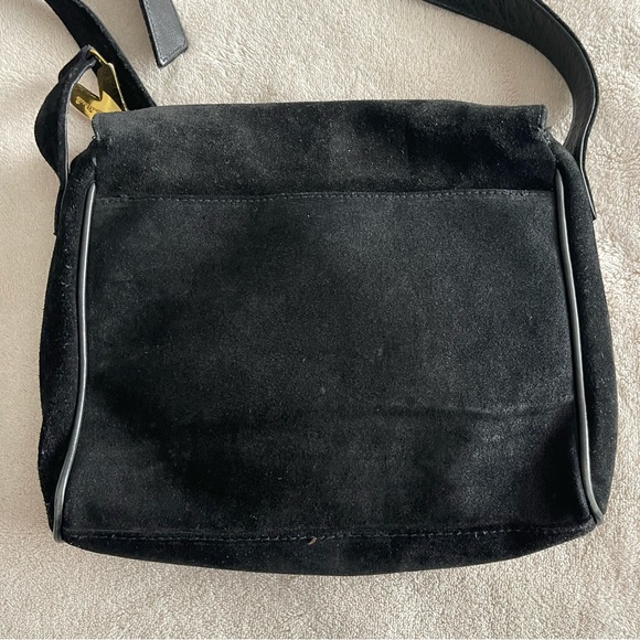 PALOMA PICASSO // suede crossbody black boho crossbody bag - Picture 5 of 8